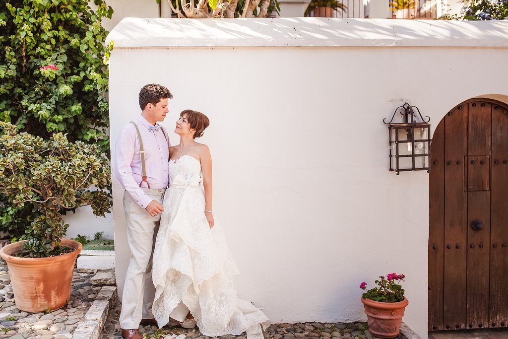 Bride and groom in Marbella