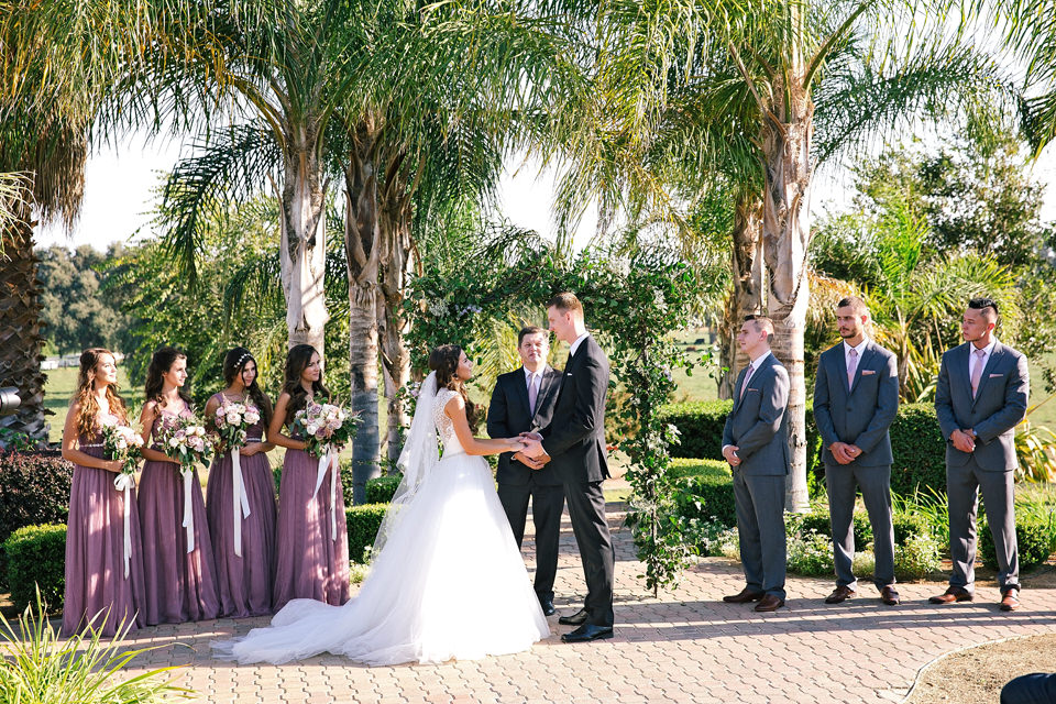 Wedding ceremony in California