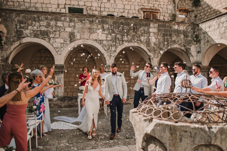Outdoor wedding in a Croatian Island of Hvar