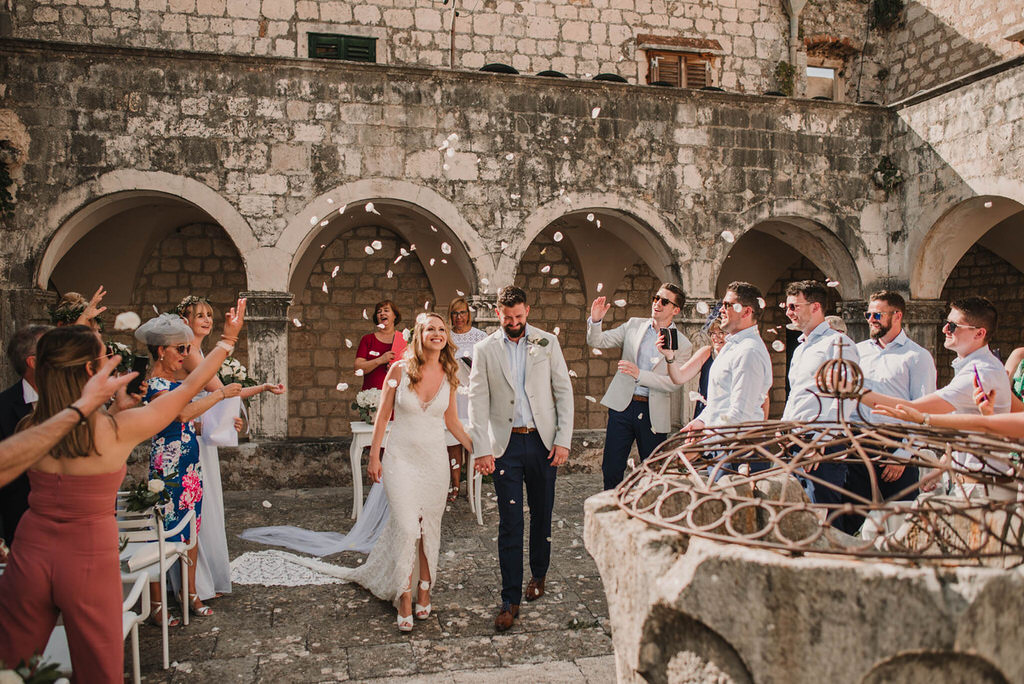 Outdoor wedding in a Croatian Island of Hvar