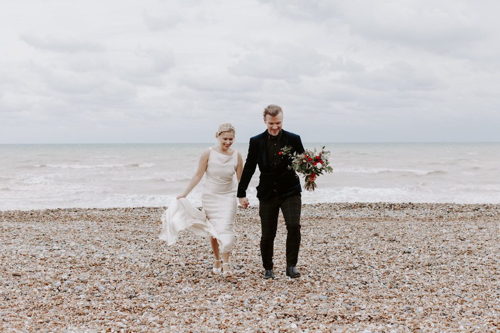 Hastings beach wedding styled shoot