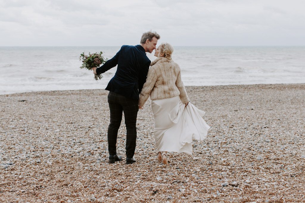 Wedding styled shoot at a beach in Hastings