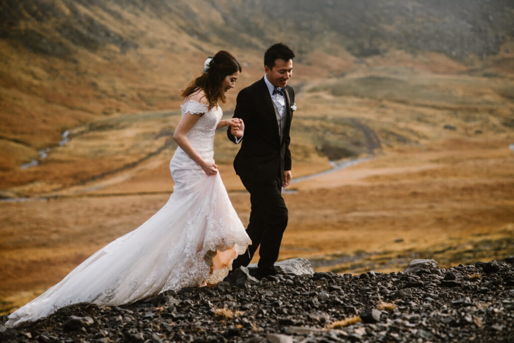 A top wedding photo location in Iceland